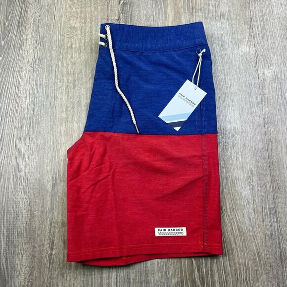 NEW Fair Harbor OG Jupiter Colorblock Nautilus Board Shorts Men’s Size 33 - Picture 14 of 15